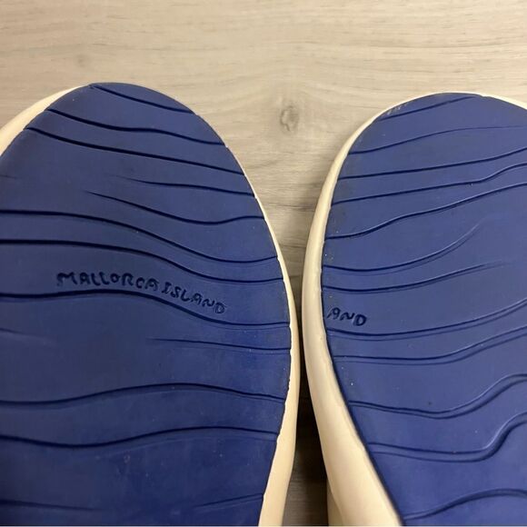 Camper low cut sneakers sz 11. Genuine suede and leather Cream Gray Navy Blue - Picture 7 of 14